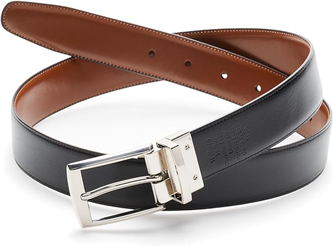 Perry Ellis Men's Portfolio Amigo Reversible Bonded Leather Belt (Available in Big & Tall)