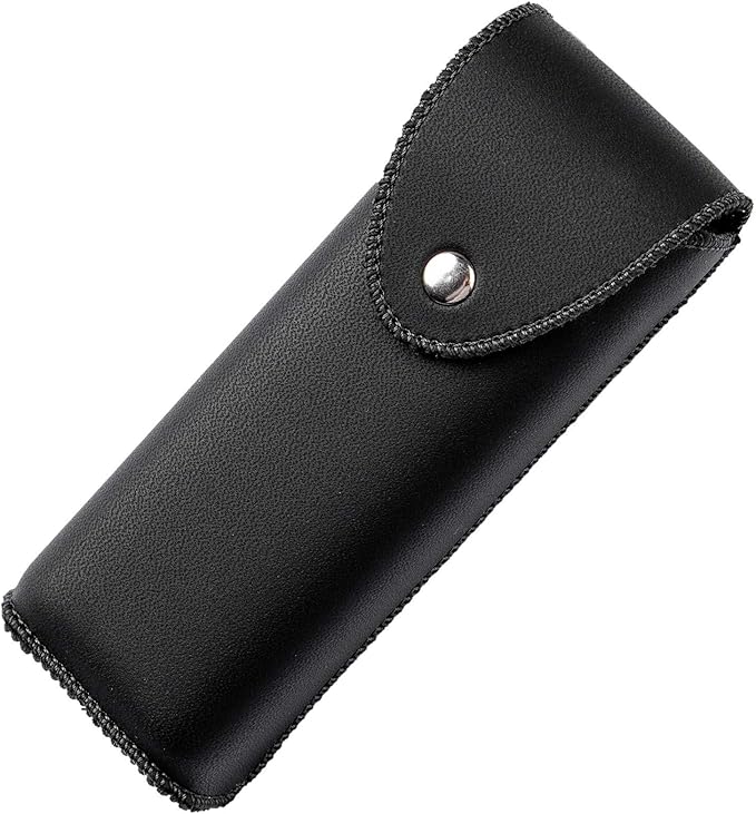 PU Leather Eyeglasses Case on Belt, Hard Eyeglass Case, Glasses Holder Belt Loop, Small Case For Eyeglass, Glasses Cases, Small Sunglasses Case, Reading Glasses Case Classy Style Black