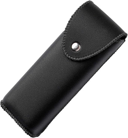 PU Leather Eyeglasses Case on Belt, Hard Eyeglass Case, Glasses Holder Belt Loop, Small Case For Eyeglass, Glasses Cases, Small Sunglasses Case, Reading Glasses Case Classy Style Black