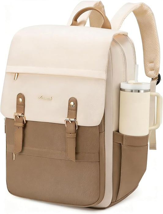 LOVEVOOK Laptop Backpack for Women Vintage Travel Backpack Purse Airline Approved 15.6 Inch Large Computer Backpack Fashion Teacher Nurse Bag for Work Business College