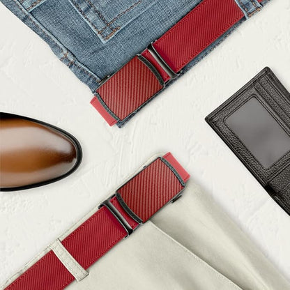 DOOPAI Belt Men, Ratchet Dress Adjustable 1 3/8" Sliding Leather Designer, Size Length Can be Cut, with Gift Box