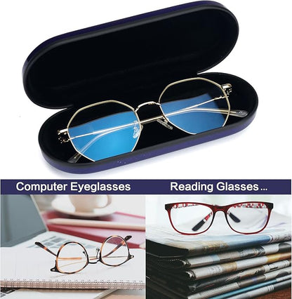 Vemiss Hard Shell Eyeglass Cases, Lightweight Portable Glasses Case for Women Men