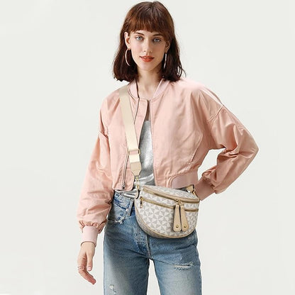 KKXIU Crossbody Sling Bag for Women Trendy Fanny Pack Vegan Leather Chest Bag | Trendy