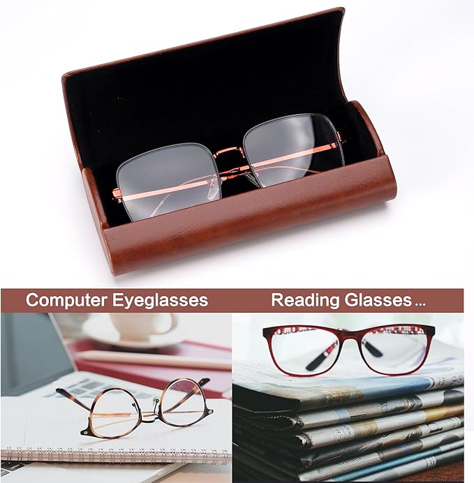 Vemiss Hard Shell Eyeglass Cases, Lightweight Portable Glasses Case for Women Men