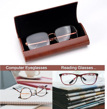 Vemiss Hard Shell Eyeglass Cases, Lightweight Portable Glasses Case for Women Men