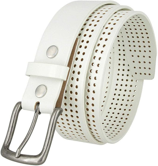 Western Floral Engraved Embossed Tooled Genuine Leather Belt Strap or Belt 1-1/2"(38mm) Wide, Multi-Style Options