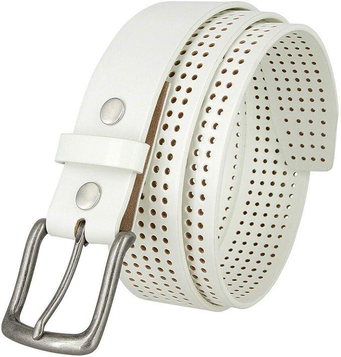 Western Floral Engraved Embossed Tooled Genuine Leather Belt Strap or Belt 1-1/2"(38mm) Wide, Multi-Style Options