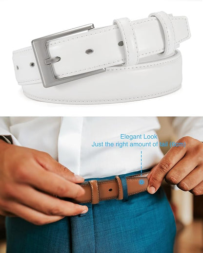CHAOREN Mens Belts Leather Gift for Men - Ideal Match for Mens Dress Shoes