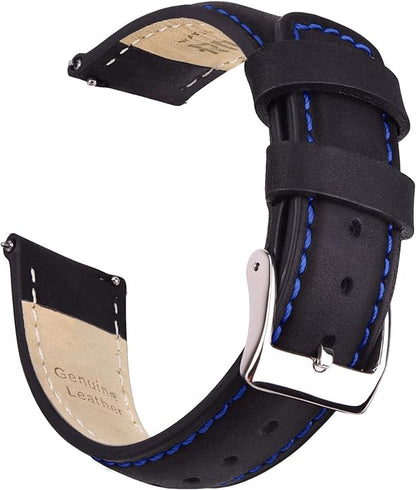 Ritche Christmas Gift Quick Release Leather Watch Bands Genuine Watch Straps for Men Women Top Grain Leather Watch Strap, White Elephant Gifts, Stocking Stuffers for Men, Father's Day gifts