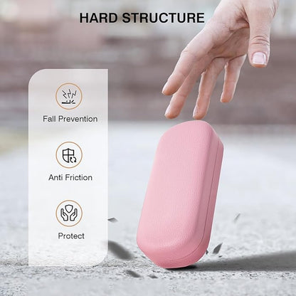Marvolia Glasses Case Large Hard Shell Eyeglasses Case PU Leather Protective Case for Sunglasses Eyeglasses