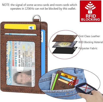 FurArt Slim Minimalist Wallet, Front Pocket Wallets, RFID Blocking, Credit Card Holder for Men
