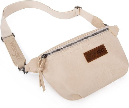 Wrangler Crossbody Bags for Women Large Fanny Packs Bum Bag Travel Belt Bags Sling Purse