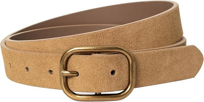 MJNUONE Leopard Print Belt for Women Leather Waist Belts Classic Needle Buckle Animal Printed forJeans dress Party Outfits