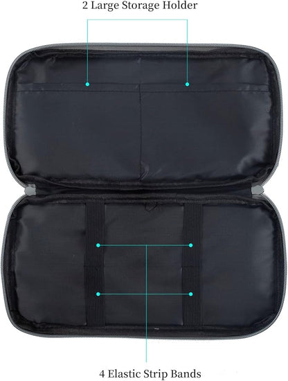 alavisxf xx Car CD Holder, DVD Vehicle Visor Storage Organizer, Large Capacity CD Visor Case Holder with 12 Sleeves, 1 Mesh Pocket, 1 Pen Holder, 1 Back Inner Pocket (Grey)