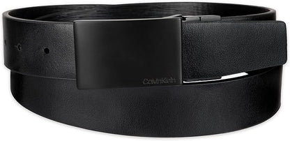 Calvin Klein Men’s Reversible Leather Belt - 2‑in‑1 Versatile Modern Style