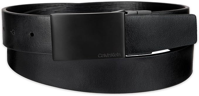 Calvin Klein Men’s Reversible Leather Belt - 2‑in‑1 Versatile Modern Style