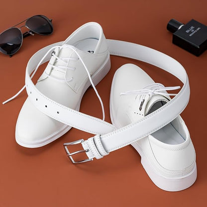 Aegero Mens Belt, Leather Dress Jeans Belt, Fashion & Classic Designs Ideal Match for Work Business and Casual