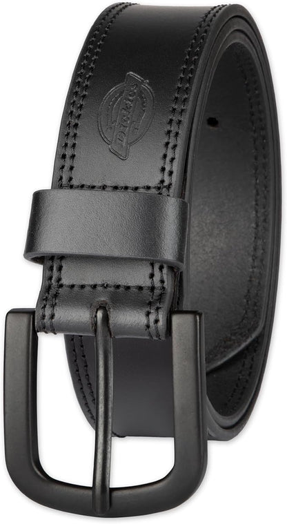 Dickies mens Genuine Leather Belt – Durable Casual Style, Regular & Big and Tall Sizes