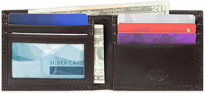 Dickies Men's RFID Everyday Leather Bifold Chain Wallet Black