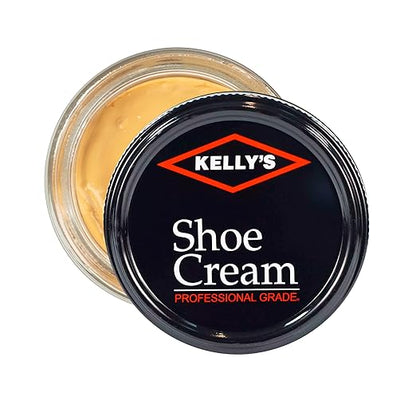 Kelly's Banana Shoe Polish 1.5 oz - Professional Leather Shoe Cream