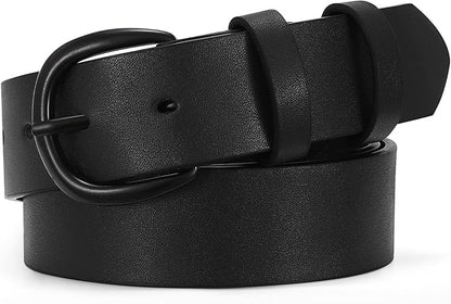 SUOSDEY Womens Casual Leather Belt for Jeans Dress Pants,Fashion Ladies Waist Belt