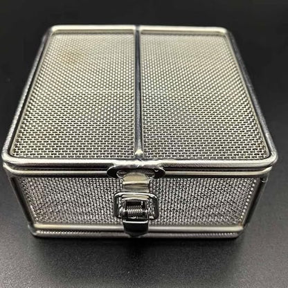 Carligo Ultrasonic Cleaner Baskets for Small Parts, Mini Mesh Basket for Steam Jewelry Cleaner Ultrasonic Machine, Stainless Steel Mesh Ball for Sonic Jewelry Cleaner Solution （4" x 4" x 2"）