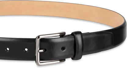Haggar mens Leather Dress Belt for Suits and Pants - Classic, Formal, Business, Work