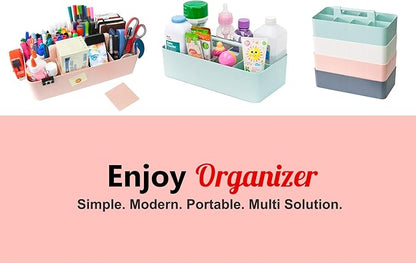 Enjoy Office Desk Storage Organizer 8 compartments Box DIY Box Remote Cosmetic Holder Pen Pencil Stationery Basket -Made In USA
