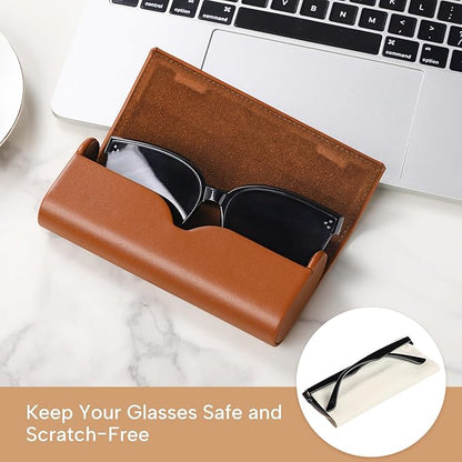 Sightor Glasses Case, 2 Pcs Eyeglasses Case Hard Shell Travel Sunglasses Case Reading Hard Glasses Cases for Women Men