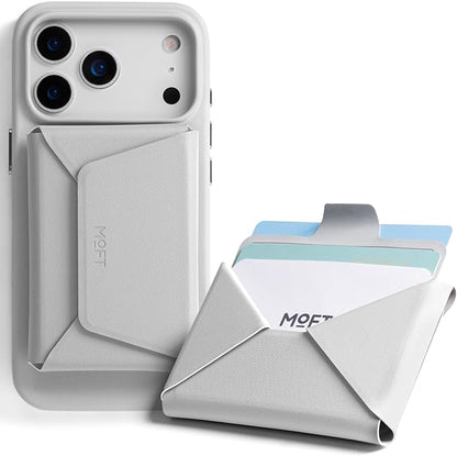 MOFT Magsafe Wallet, Slim Magnetic 8 - Card Holder, Snap Field Wallet with Pull to Access Design, RFID Blocking, MOVAS Veagn Leather Minimalist Travel Wallets for Men & Women, Misty Cove
