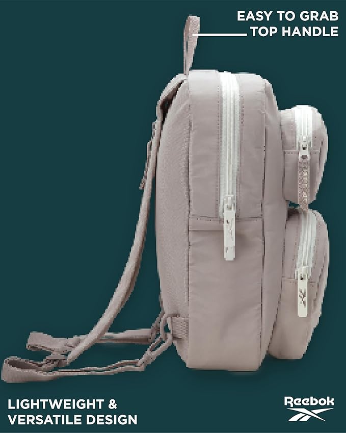 Reebok Unisex Crossbody Sling Bags – Compact Convertible Strap Cross Body Bag Travel Sling Bag - Gym & Travel Essential, Mikayla Stucco
