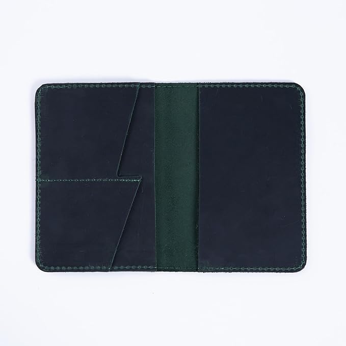 INCARNE Leather Passport Holder for Travel - Passport Case - Passport Wallet for Men - Passport Cover for Women Sleeve Protector - Travel Essentials Vacation Luggage Travel Gifts - Vintage Green