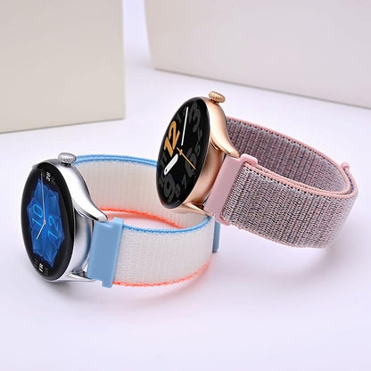 ANNEFIT Nylon Sport Loop Watch Bands, 2 Packs Quick Release Adjustable Strap 16mm 18mm 19mm 20mm 21mm 22mm 24mm