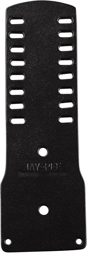 Jay-Pee Police Badge Holder - Black Leather, Eight Bars