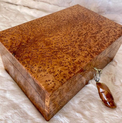 Hand Carved Wooden Multipurpose Keepsake Jewelry Decorative Art Box Storage Organizer (Large wood Box,Antique) (X-Large With Lock 1)