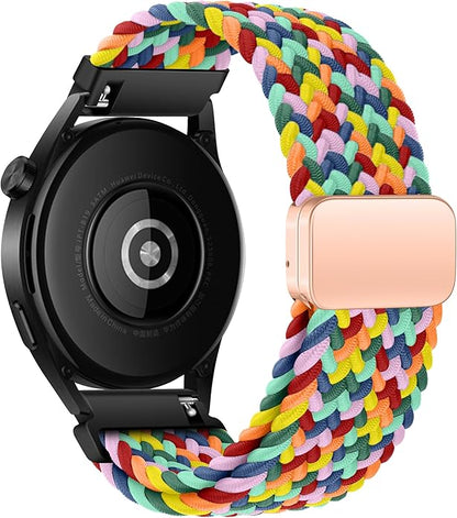 Mazoft Braided Sport Band Compatible with Samsung Galaxy Watch Band 7/FE/6/5/4/3 & Watch 5 Pro & 6/4 Classic &Gear S3/S2, 20mm & 22mm watch band for Samsung Watch 47mm 46mm 45mm 44mm 40mm 43/42/41mm