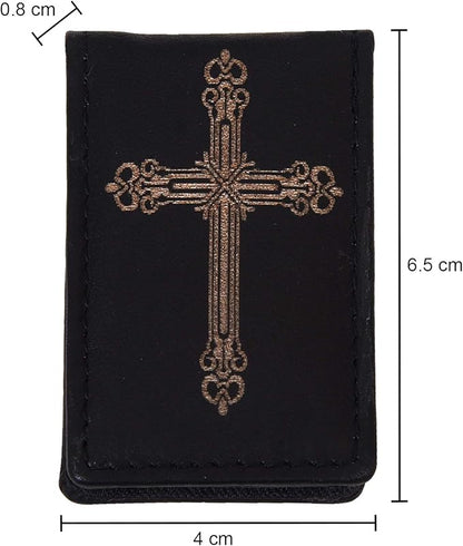 LB LEATHERBOSS Men's New Leather Strong Magnetic Money Clip