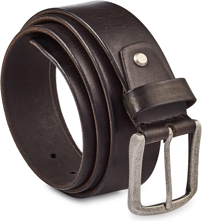Real Full Grain Harness Cow Leather Belt for Men 38mm Width Casual Retro look Vintage style Handmade Valentine Gift