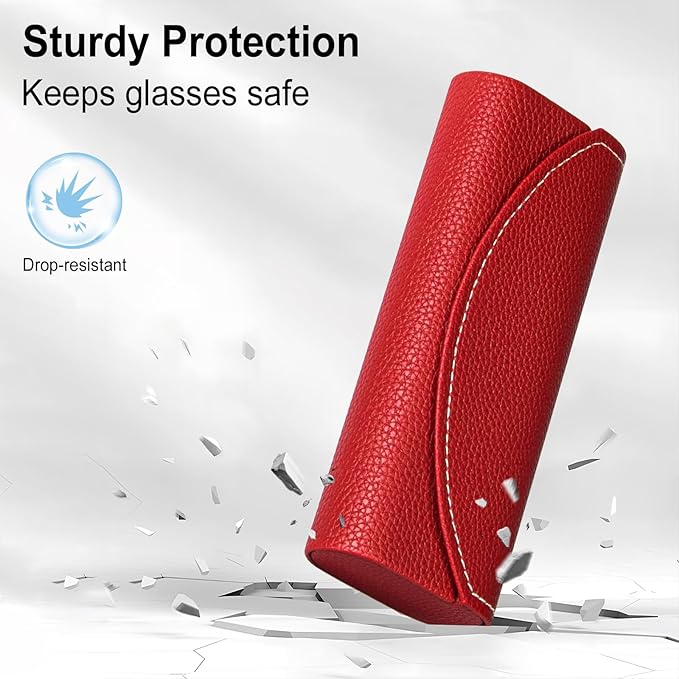 RayLove Ultimate Glasses Case Kit, Hard Shell Sunglasses and Eyeglass Case with Cleaning Cloth, Screwdriver, Ear Hooks
