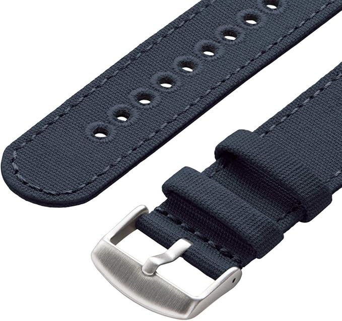 Archer Watch Straps - Canvas Quick Release Watch Bands (Navy Blue, 20mm)