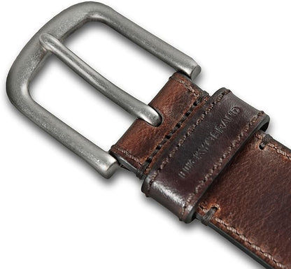 Lucky Brand Men's Jeans Leather Belt| Classic| Casual| Dress| Everyday| American Heritage| Genuine Leather| Metal Buckle