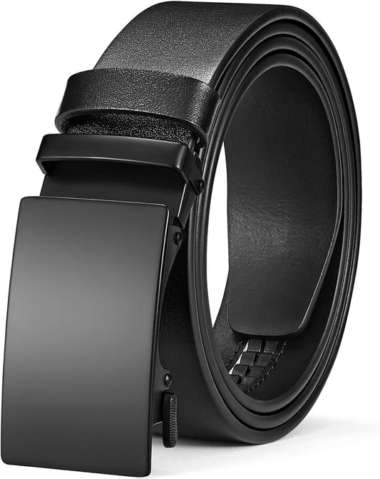 Mens Leather Belt, Ratchet Belts for Men Full Grain Leather Handmade, 100% Italian Top Genuine Leather Dress Belt