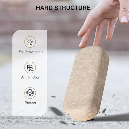 Marvolia Glasses Case Large Hard Shell Eyeglasses Case PU Leather Protective Case for Sunglasses Eyeglasses