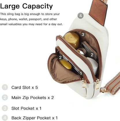 Telena Crossbody Bags for Women Leather Cross Body Sling Bag for Woman Travel