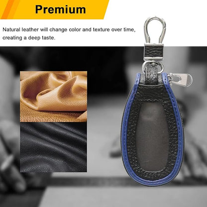 Universal Premium Car Key Fob Case Genuine Leather Car Smart Key fob Holder for Remote Key Fob