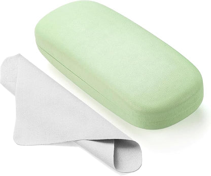 Marvolia Glasses Case Hard Shell - PU Leather Eyeglass Cases Eyeglasses Case for Sunglasses Eye Glasses Cases