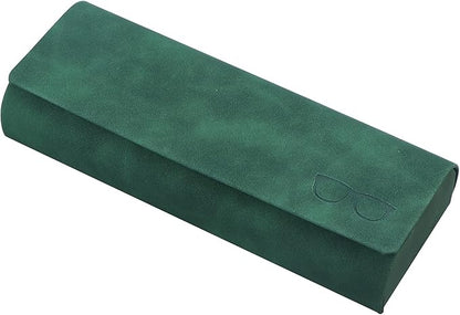 LifeArt Eyeglass Case Hard Shell, Portable Sunglass Case for Women and Men, fashionable PU Leather Eyeglass Case, Lightweight