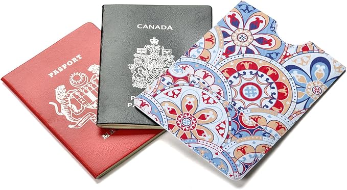 XEYOU Passport Holder Cover - Ultra Slim Premium Vegan Leather Travel Wallet Case Cover