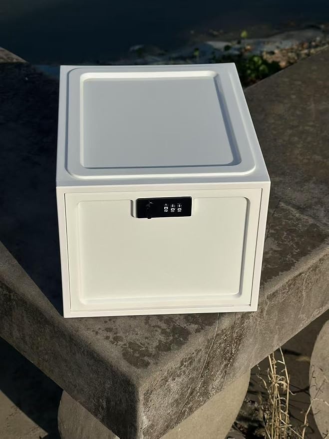 Large Medicine Lock Box for Safe Medication, Lockable Storage Box for Fridge/Snacks Food, Phone Lock Boxes with Combination Code for Home/Dorms/Office Storage Lockers