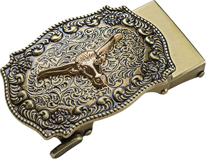 Barry.Wang Mens Belts Leather Ratchet Automatic Buckle Slide Click 1 3/8" Designer Dress Fashion Classic Casual Work Business